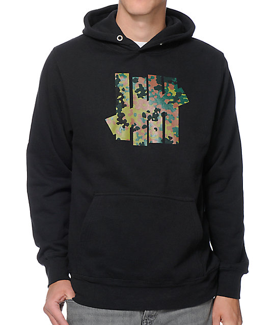 Undefeated 5 Strikes Black & Army Camo Pullover Hoodie | Zumiez