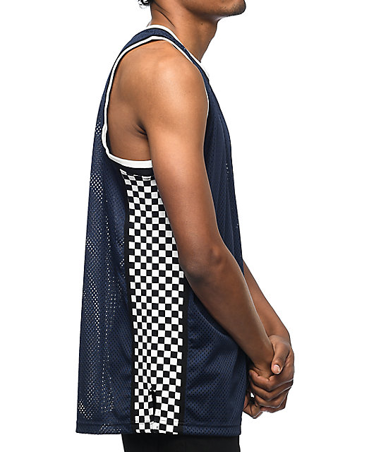 Undefeated Finish Line Navy Basketball Jersey Zumiez
