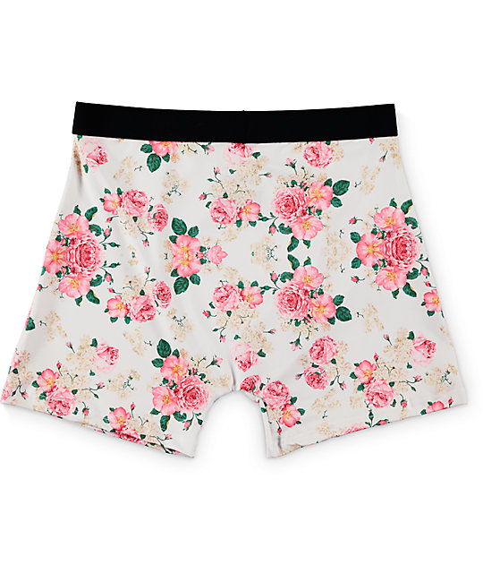 Undz White Floral Boxer Briefs Zumiez