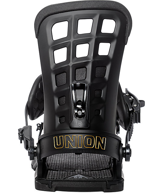 Union Atlas Matte Black Snowboard Bindings Zumiez