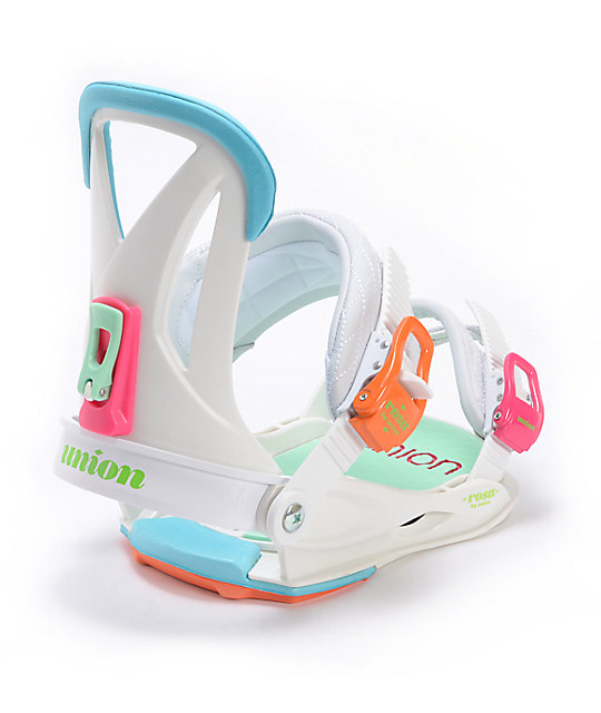 Union Rosa White Womens Snowboard Bindings Zumiez