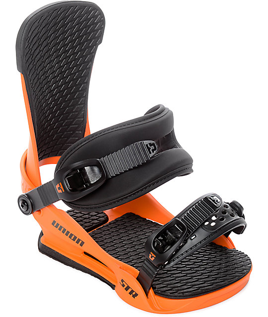 Union STR Orange Snowboard Bindings Zumiez