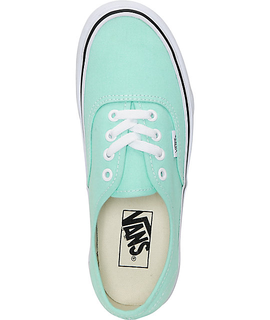 Vans Authentic Beach Glass Mint Shoes | Zumiez