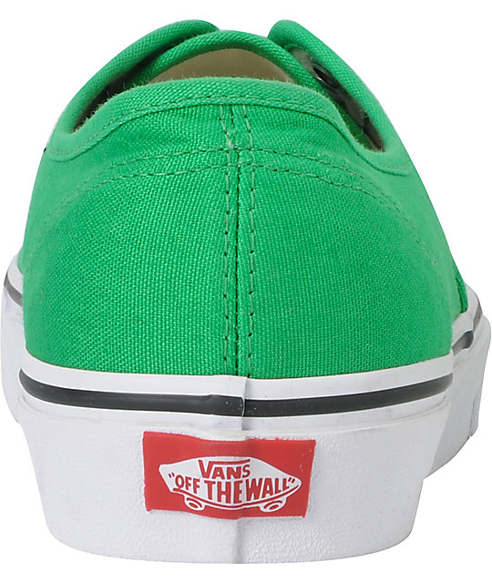 Vans Authentic Bright Green Skate Shoes Zumiez