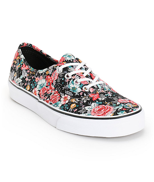 Vans Authentic Floral Print Shoes Womens At Zumiez Pdp