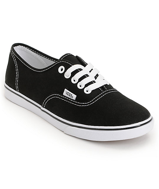 vans low top hombre negro