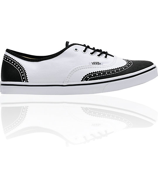 Vans Authentic Lo Pro White Printed Oxford Shoes | Zumiez