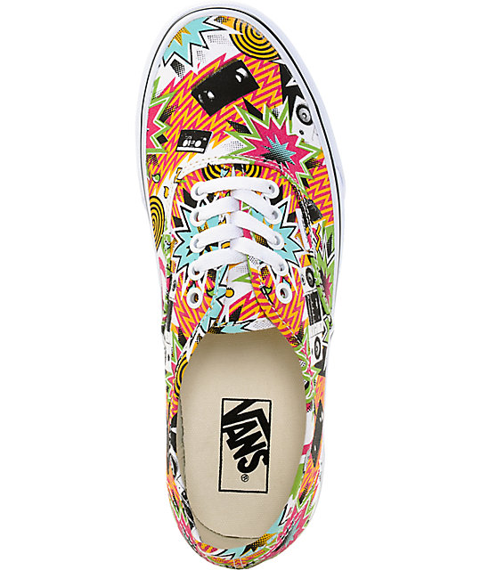 Vans Authentic Mixed Tape Skate Shoes Zumiez