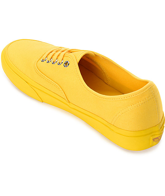 vans off the wall yellow shoes