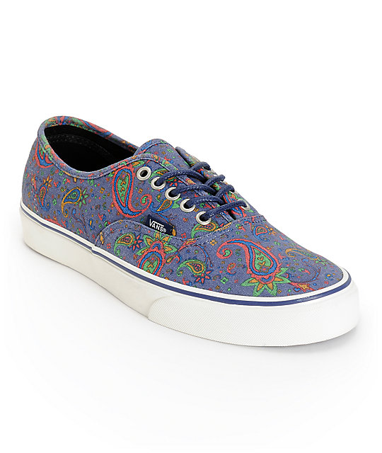 Vans Authentic Paisley Skate Shoes (Mens) at Zumiez PDP