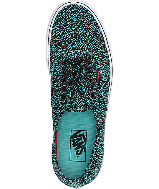 vans authentic skate shoe turquoise monochrome