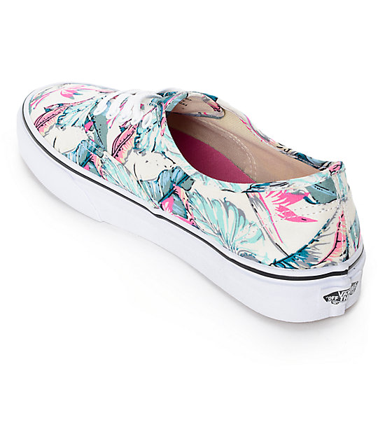 Vans Authentic Tropical True White Shoes Zumiez