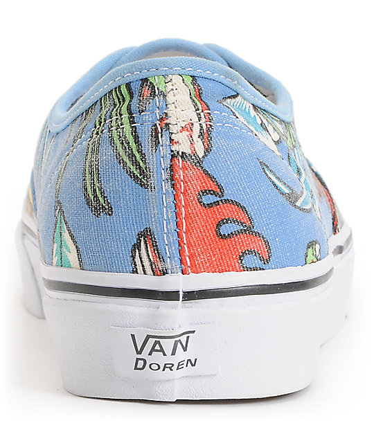Vans Authentic Van Doren Parrot Blue Skate Shoes Zumiez