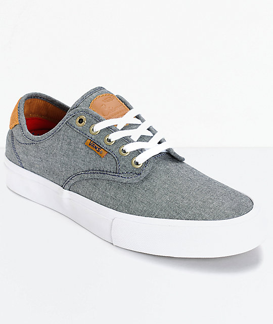 Vans Chima Pro Cord Chambray Skate Shoes at Zumiez PDP