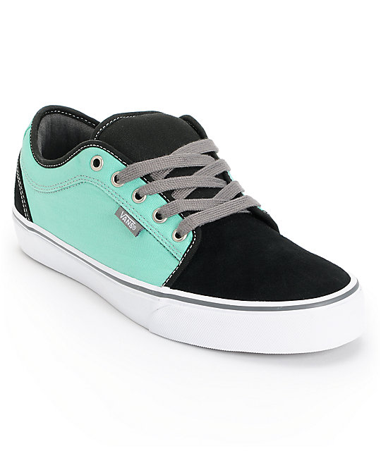 Vans Chukka Low Black & Mint Skate Shoes (Mens) at Zumiez PDP