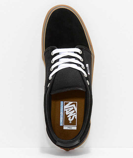 Vans Chukka Low Pro Black & Gum Skate Shoes Zumiez.ca