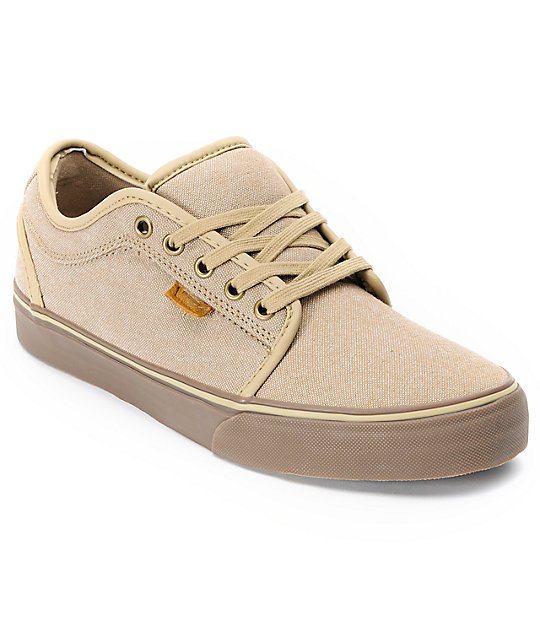 black vans tan bottom
