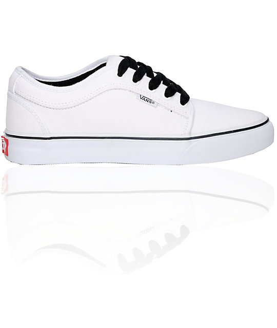 Vans Chukka Low White On White Skate Shoes Zumiez