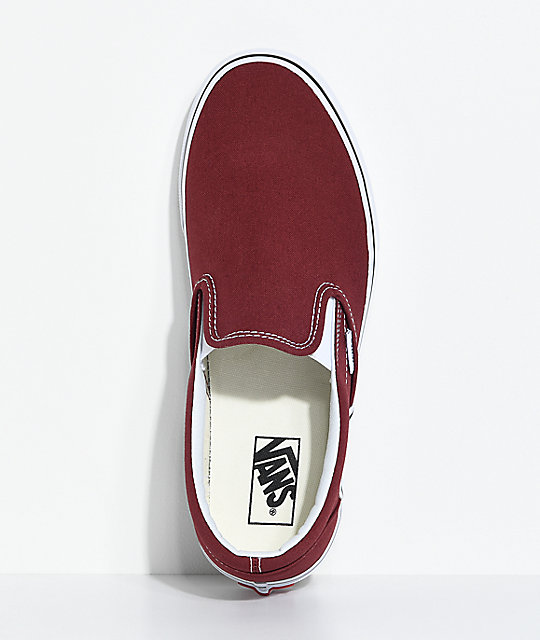 Vans Classic SlipOn Madder Brown Skate Shoes Zumiez