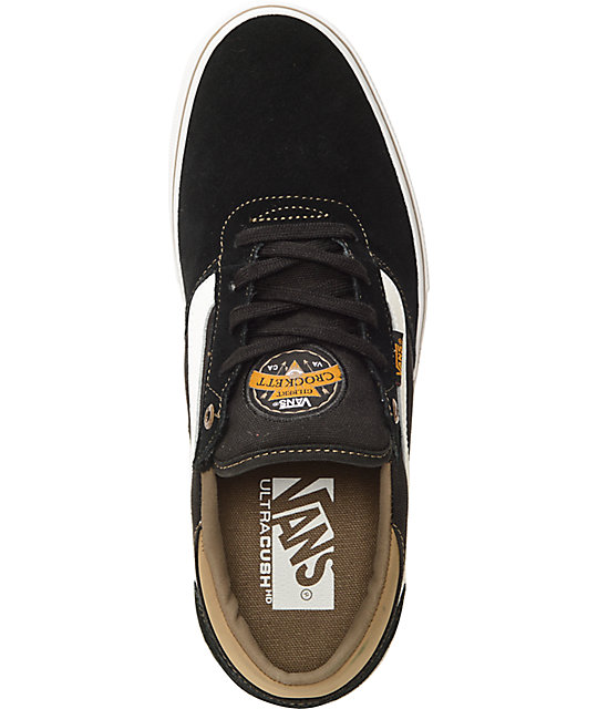 Vans Crockett Pro Black Suede Skate Shoes Zumiez