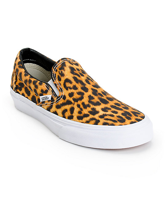 vans jaune fluo leopard