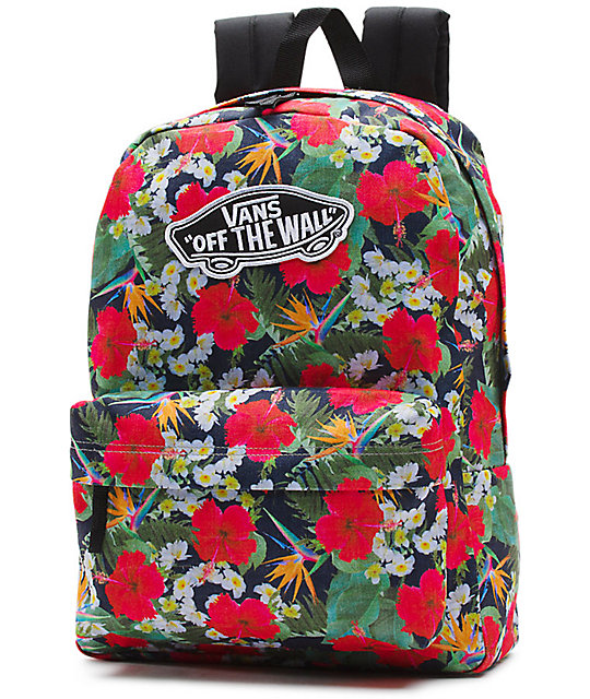 Vans Digi aloha Floral Print 22L Backpack Zumiez