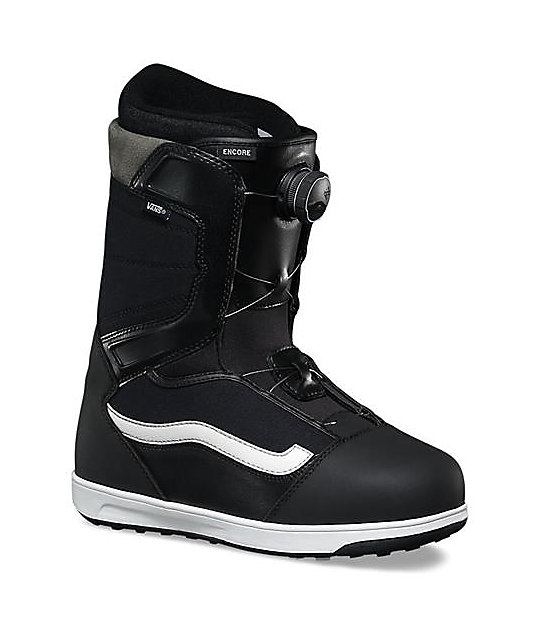Vans Encore Boa Black & White Snowboard Boots Zumiez