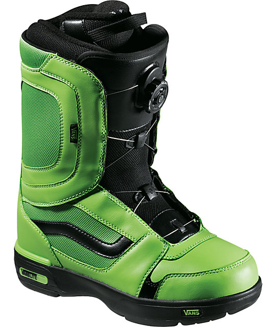 Vans Encore Green & Black Mens Snowboard Boots Zumiez