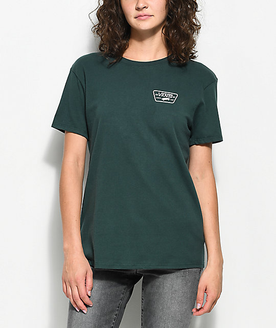 vans t shirt green