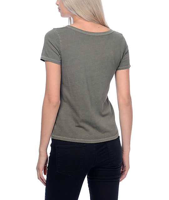 olive green vans shirt