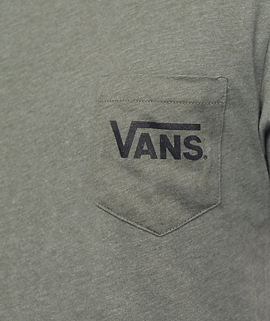 vans olive green shirt