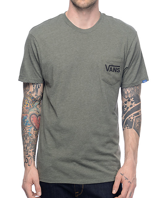 vans olive green shirt