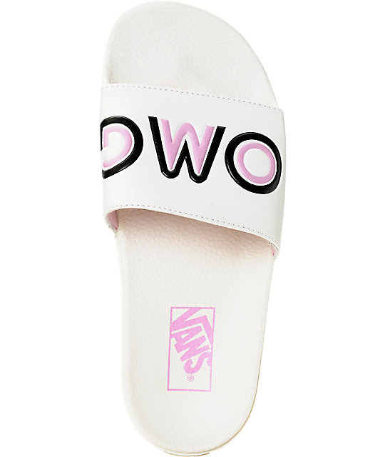 white vans sandals