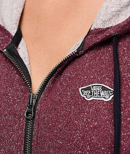 burgundy vans sweater
