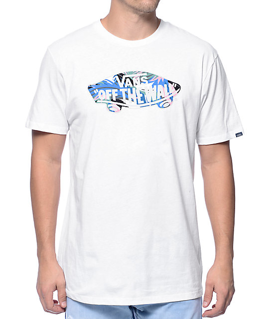 camiseta vans blanca