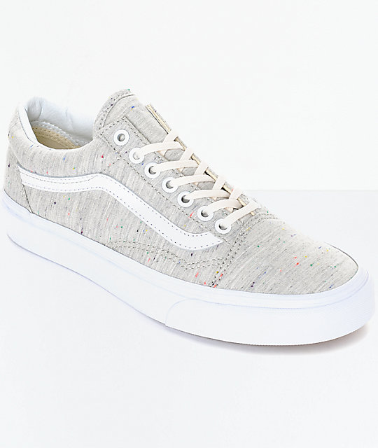 Gray cheap speckled vans