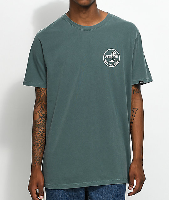 vans t shirt green