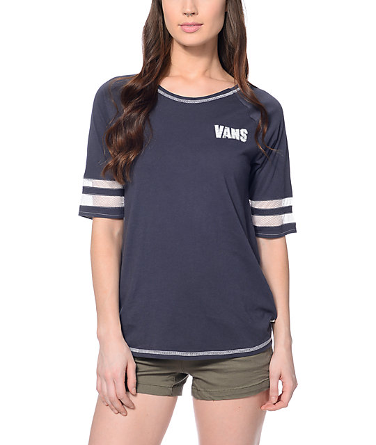 vans navy t shirt