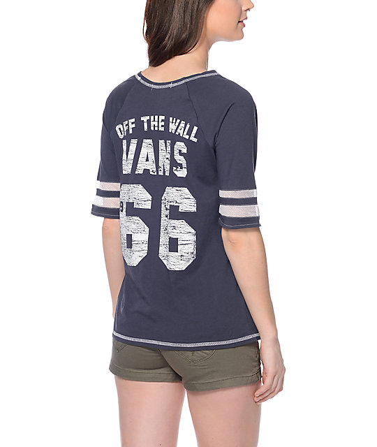 vans navy t shirt