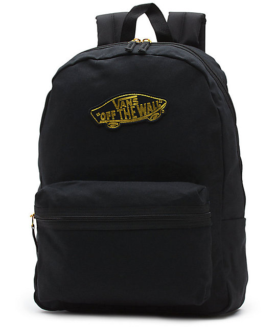 black gold backpack