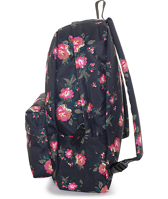 Vans Realm Black Floral Backpack Zumiez