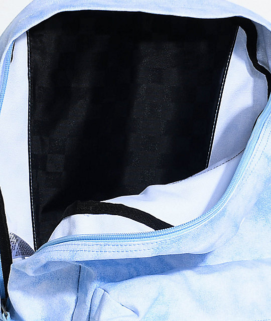 Vans Realm Blue Cloud Wash 22L Backpack Zumiez