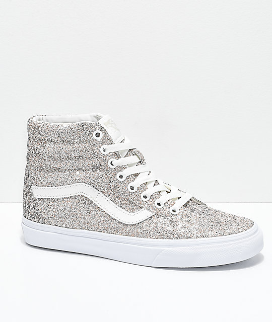 chunky glitter vans high tops