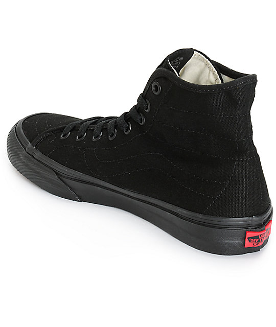 black canvas shoes high top