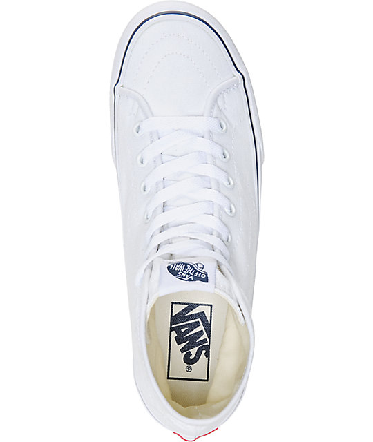 white vans canvas shoes