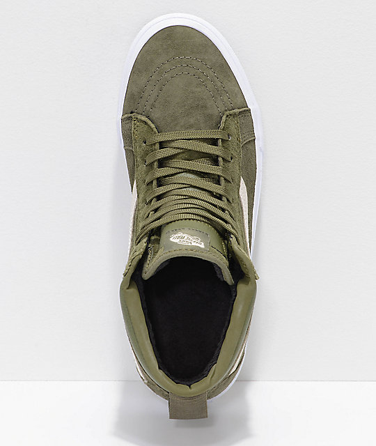 vans sk8 hi boa mte 2 in military covert green