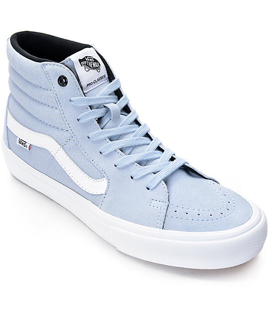 Vans Sk8-Hi Pro Blue Fog Skate Shoes | Zumiez