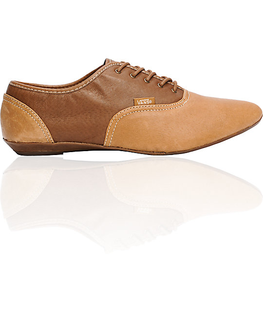 brown and tan shoes