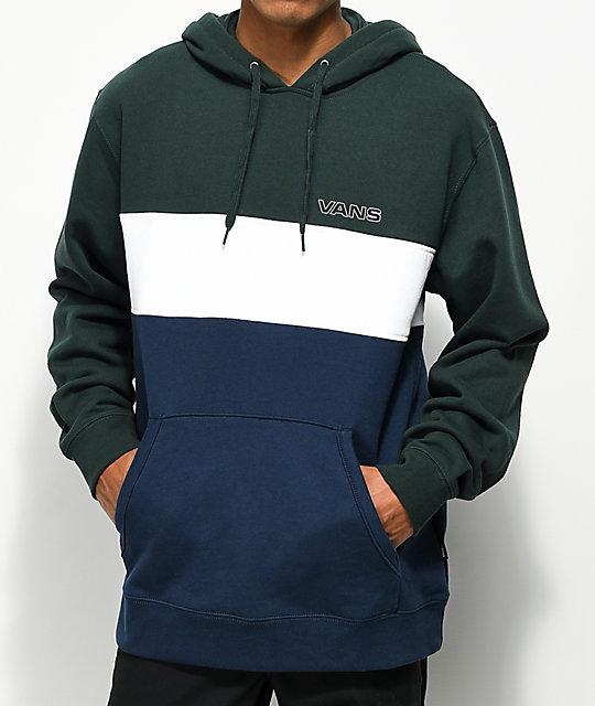 green white hoodie