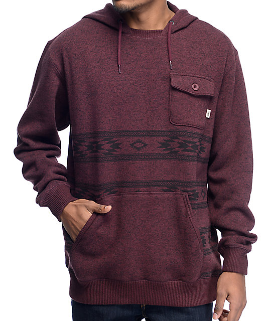 Vans Subtropic Burgundy Hoodie | Zumiez